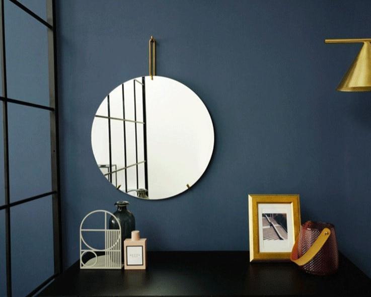 Henrietta - Modern Simplistic Round Mirror - Nordic Side - 07-08, bathroom-collection, feed-cl0-over-80-dollars