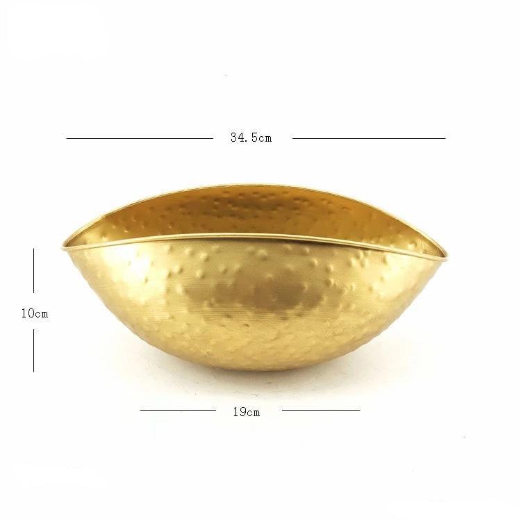 Golden Basket Vase - Nordic Side - 