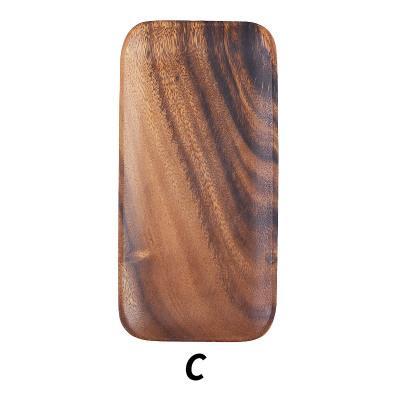 Acacia Wood Square Plate - Nordic Side - 
