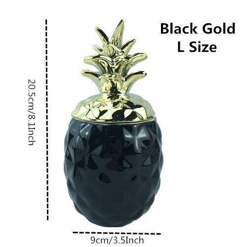 Black & White Pineapple Storage - Nordic Side - 