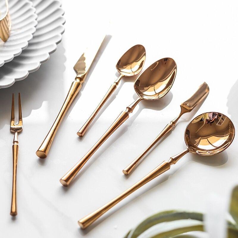 Antique Mirror Rose Gold Cutlery - Nordic Side - 
