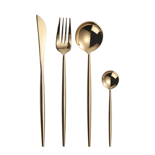 Mirrored Metal Cutlery (4 Colors) - Nordic Side - 