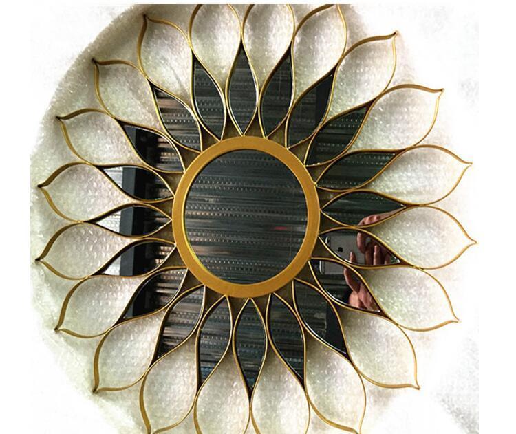Amarilla - Iron Frame Sunflower Mirror - Nordic Side - 07-05, bathroom-collection, feed-cl0-over-80-dollars