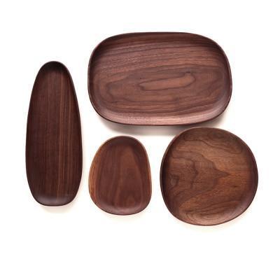 Acacia Wood Oval Plate - Nordic Side - 