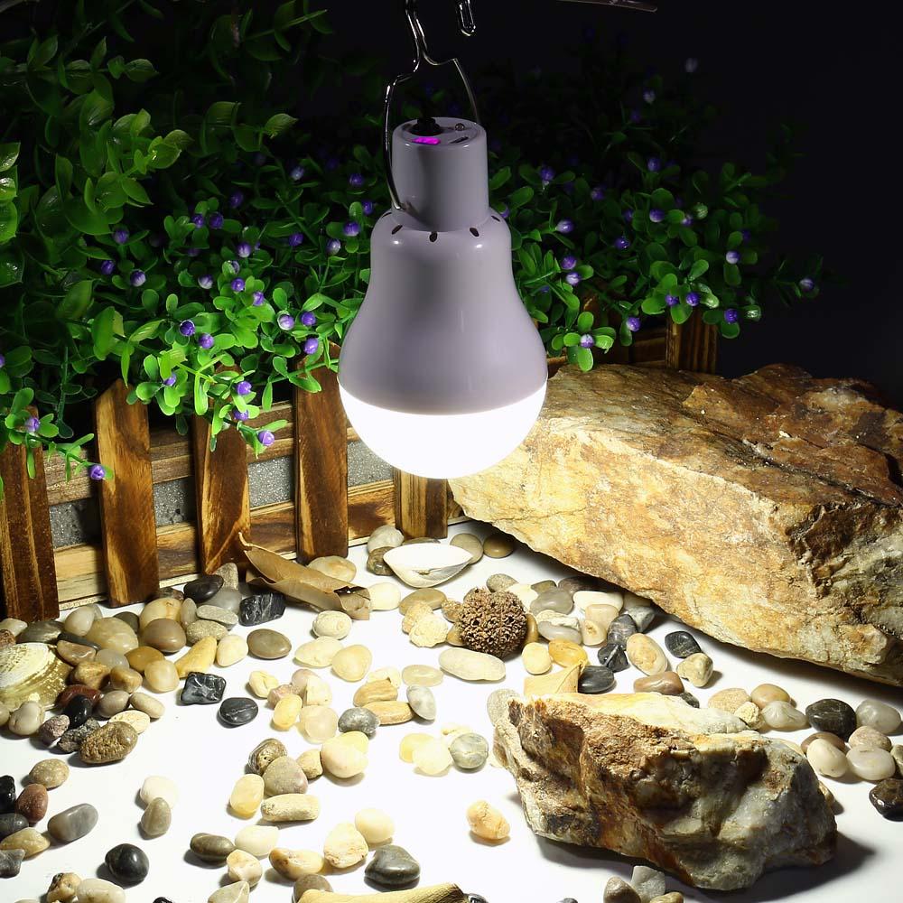 Portable Outdoor Solar Power LED Light Bulb - Nordic Side - 02-13