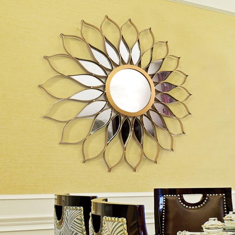 Amarilla - Iron Frame Sunflower Mirror - Nordic Side - 07-05, bathroom-collection, feed-cl0-over-80-dollars