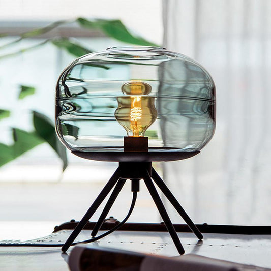 Adler - Glass Dome Table Lamp - Nordic Side - 07-03, best-selling-lights, desk-lamp, feed-cl0-over-80-dollars, glass, glass-lamp, lamp, light, lighting, lighting-tag, modern-lighting, table-l