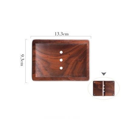 Natural Walnut Soap Plate - Nordic Side - 