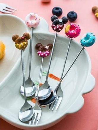 Donut Dessert Spoon & Fork - Nordic Side - 