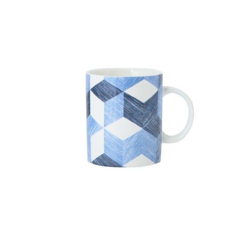 Roxo Blue Patterned Mug