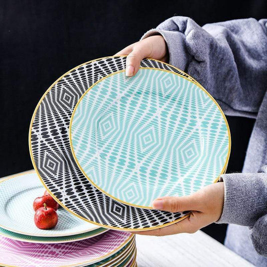 Tokyo Wave Plate Set - Nordic Side - bis-hidden, bowls, dining, plates