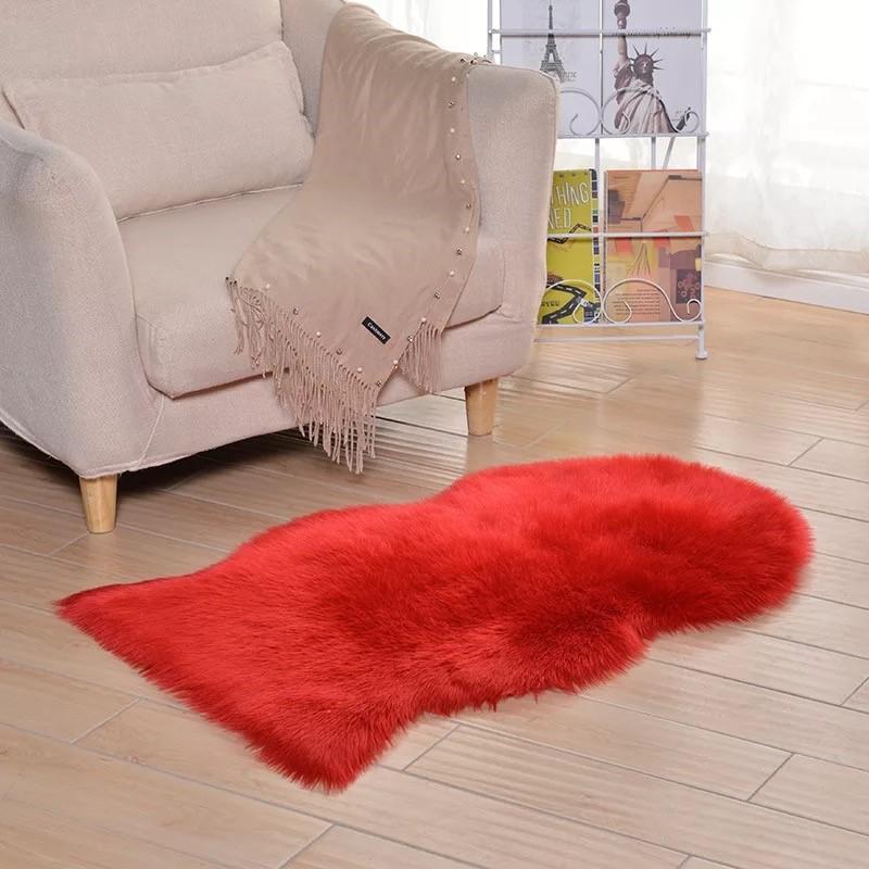Luxury Soft SheepSkin Fluffy Chair Cover & Carpet - Nordic Side - 