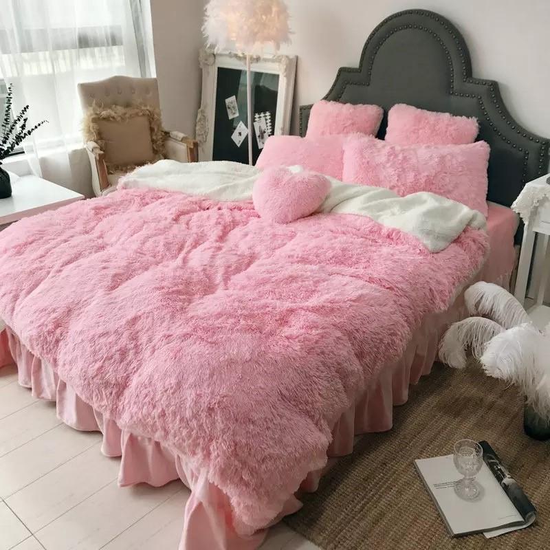 Luxury Fluffy 4 Pieces Bedding Set - Nordic Side - 