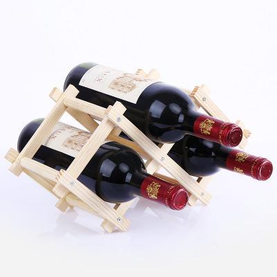 Foldable Wooden Wine Bottle Rack - Nordic Side - 