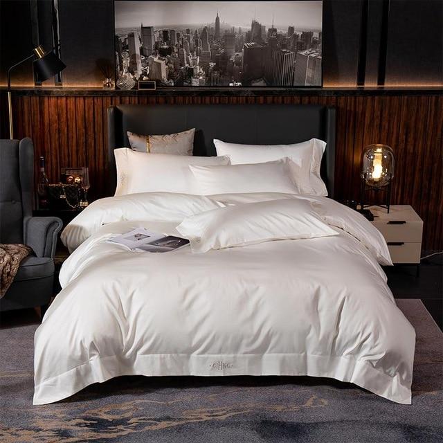 Svana - Elegant Cotton Soft Duvet Cover Set - Nordic Side - BED, Bed & Bath, BEDDING