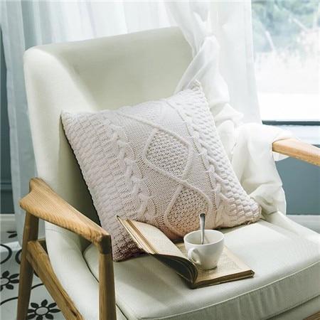 Nordic Style Knitted Cushion Cover - Nordic Side - 