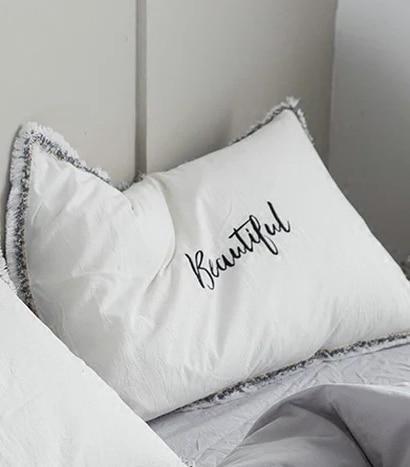 Hello Beautiful Bedding Pillow Case - Nordic Side - not-hanger