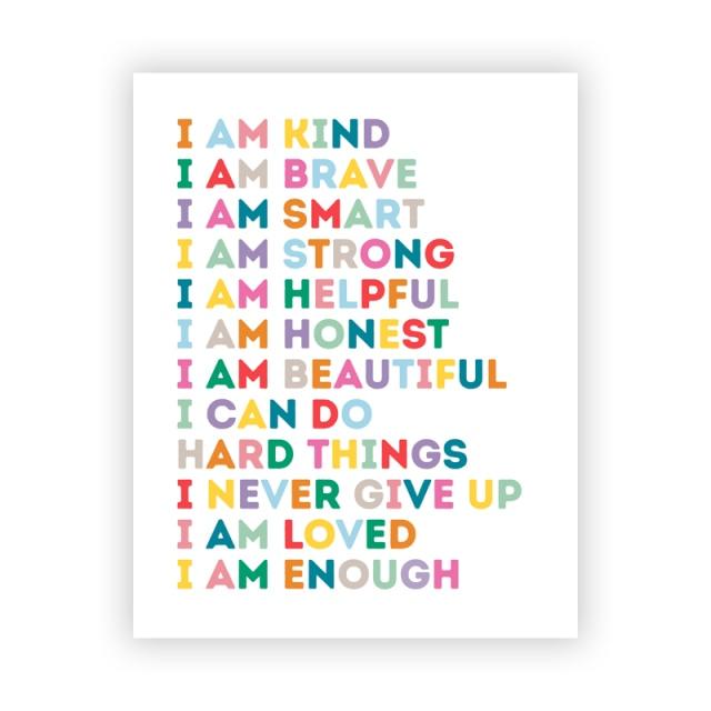 Affirmations & Quote Print