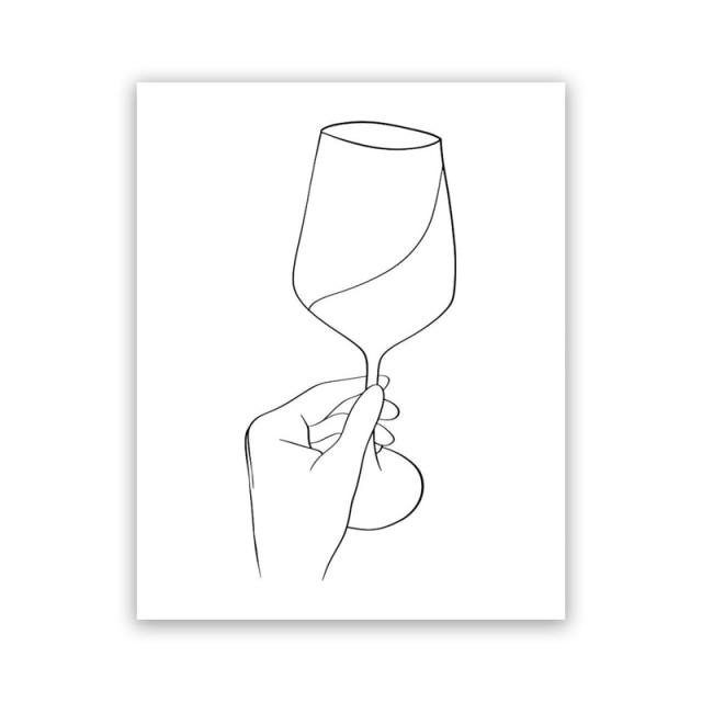 Abstract Wine & Woman
