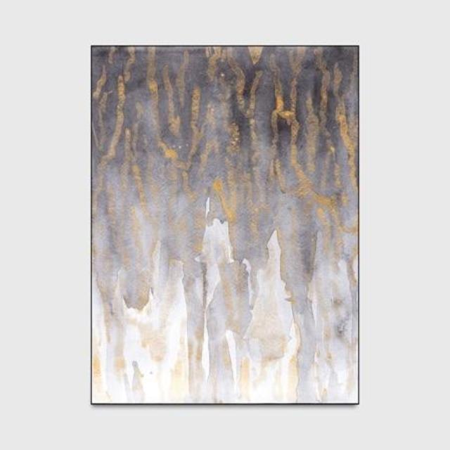 Kiera - Golden Powder Marble Pattern Carpet - Nordic Side - Rugs