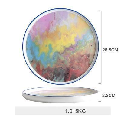 Watercolor Canvas Plate - Nordic Side - 