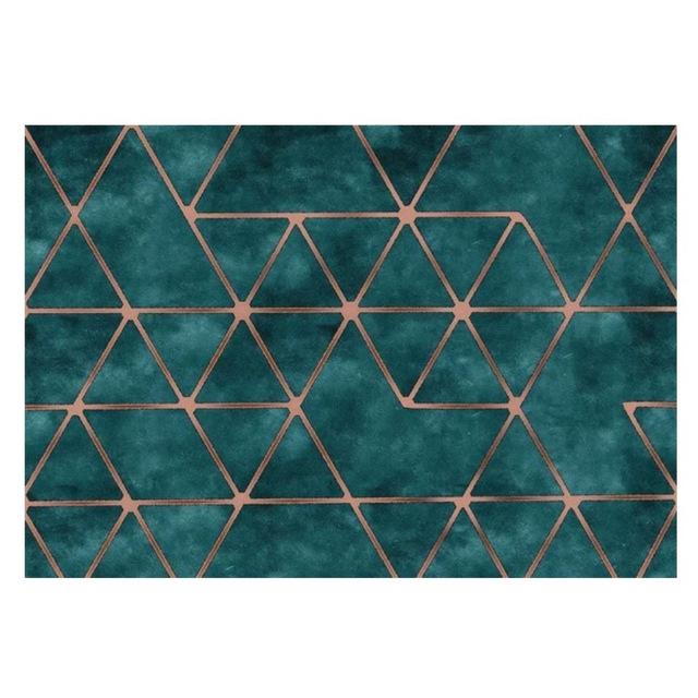 Kamalei - Modern Living Room Turquoise Carpet - Nordic Side - 
