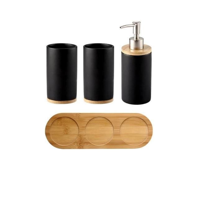 Bamboo Bathroom Set - Nordic Side - ALL, bamboo, bathroom, Bed & Bath, set