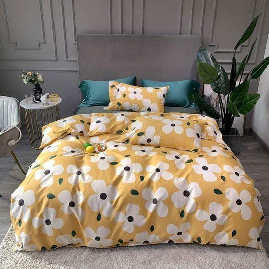 Sunflower Mist Duvet Cover Set - Nordic Side - bed, bedding, spo-default, spo-disabled