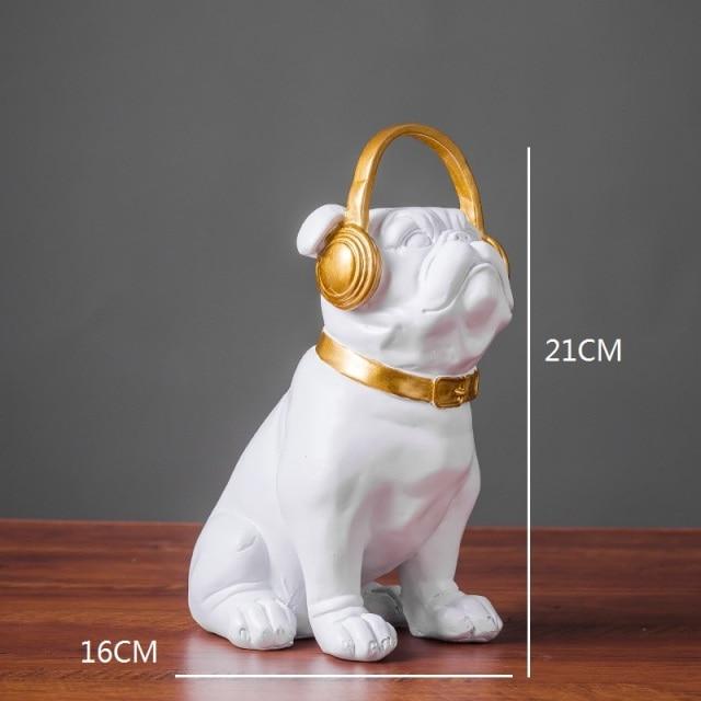 French Bulldog With Headphone