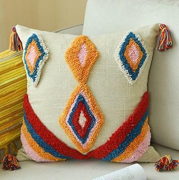 Textured Tassel Pillows - Nordic Side - New