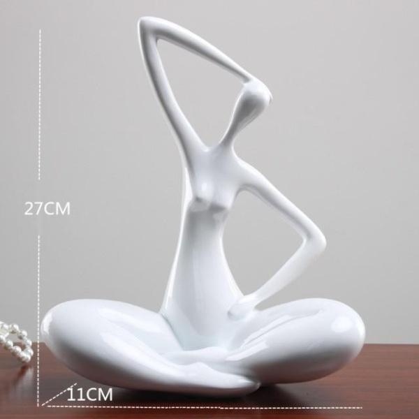 Abstract Yoga Pose Statue