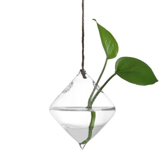 Hanging Glass Vase - Nordic Side - not-hanger, Plants