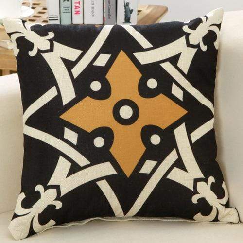 Geometric Bronze Cushion - Nordic Side - bis-hidden, home decor, throw pillow