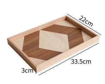 Geometry Splice Wooden Serving Tray - Nordic Side - bis-hidden, Dining, plates