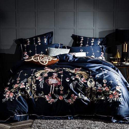 Deep Sleep Duvet Cover Set (Egyptian Cotton) - Nordic Side - bed, bedding, bedroom, duvet