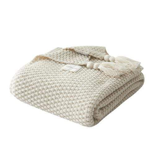 Threaded Throw - Nordic Side - throw pillow