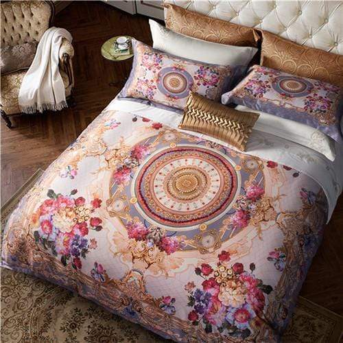 Mustard Hope Duvet Cover Set (Egyptian Cotton) - Nordic Side - bed, bedding, spo-enabled