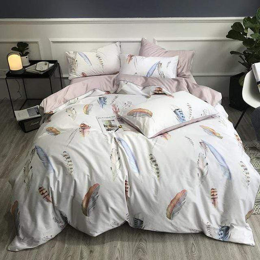 Feathers from Heaven Duvet Cover Set - Nordic Side - bed, bedding, spo-default, spo-disabled