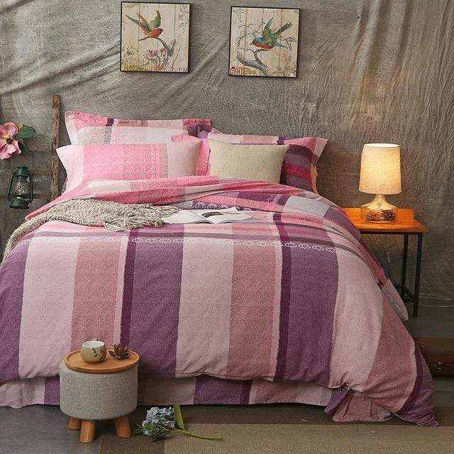 Pink Wine Duvet Cover Set - Nordic Side - bed, bedding, spo-enabled