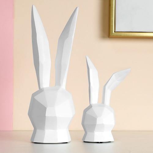 Decorative Bunny Figurines (Pair) - Nordic Side - bunny, figurine, pair