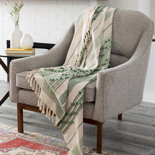 Detailed Hand Woven Throw - Nordic Side - 